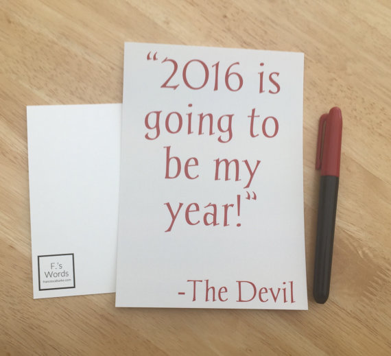 We Should Have Known 2016 Would Be Terrible When Bowie Died. 2016 satire by Francesca's Words