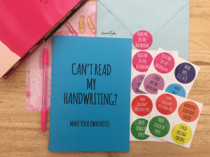 Francesca's Words Make Your Own Notes Notebook and Snail Mail Stickers