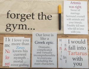 Francesca's Words Mythology Mayhem Tote Bag and Print Bundle